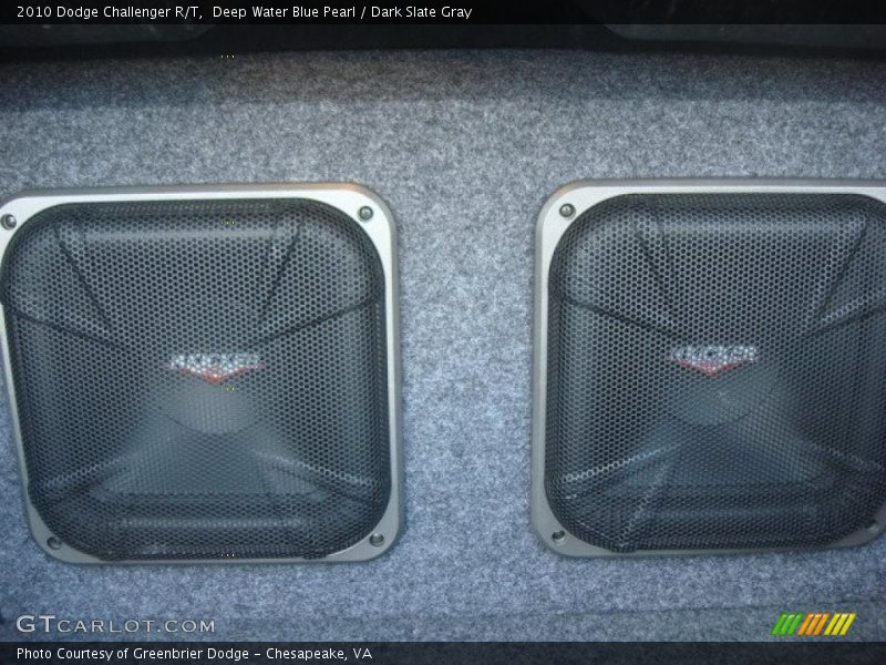 Deep Water Blue Pearl / Dark Slate Gray 2010 Dodge Challenger R/T