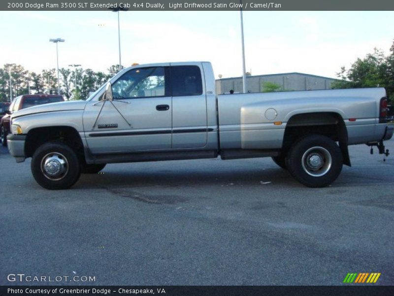 Light Driftwood Satin Glow / Camel/Tan 2000 Dodge Ram 3500 SLT Extended Cab 4x4 Dually