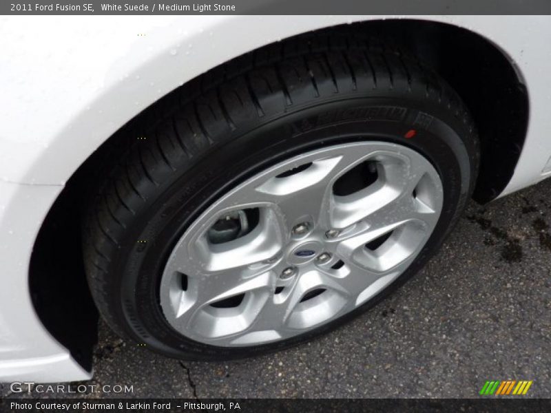 White Suede / Medium Light Stone 2011 Ford Fusion SE