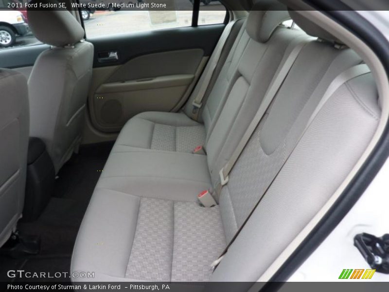 White Suede / Medium Light Stone 2011 Ford Fusion SE