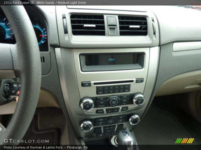 White Suede / Medium Light Stone 2011 Ford Fusion SE