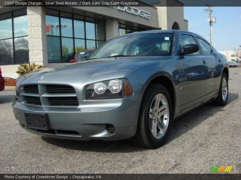 Silver Steel Metallic / Dark Slate Gray/Light Graystone 2007 Dodge Charger