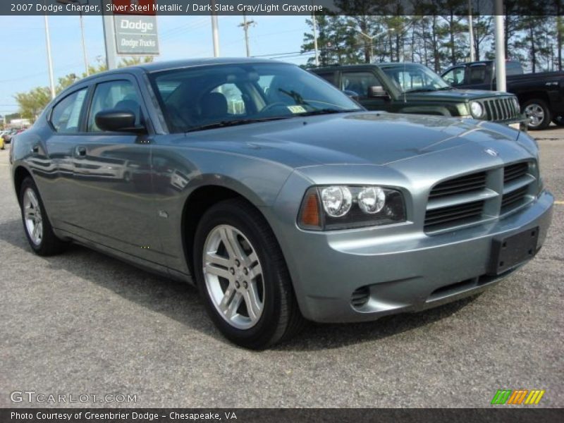 Silver Steel Metallic / Dark Slate Gray/Light Graystone 2007 Dodge Charger