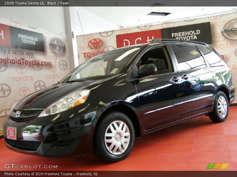 Black / Fawn 2008 Toyota Sienna LE