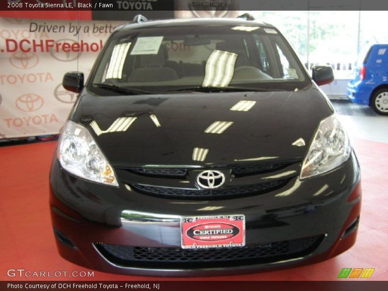 Black / Fawn 2008 Toyota Sienna LE