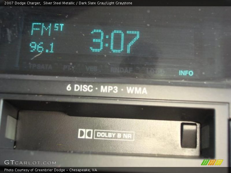 Silver Steel Metallic / Dark Slate Gray/Light Graystone 2007 Dodge Charger