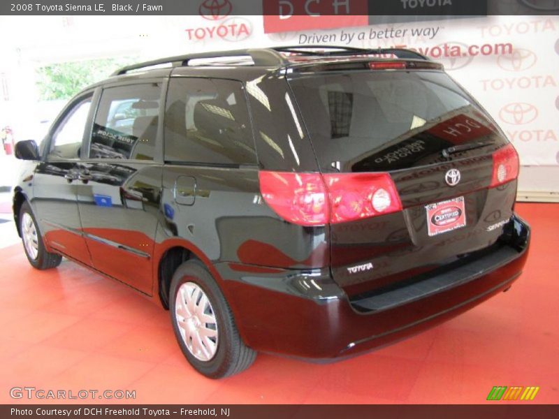 Black / Fawn 2008 Toyota Sienna LE