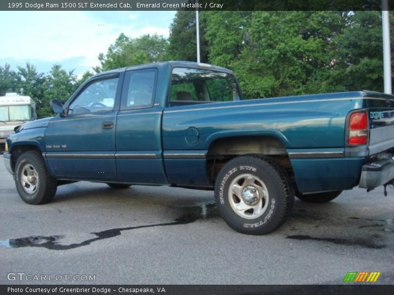 Emerald Green Metallic / Gray 1995 Dodge Ram 1500 SLT Extended Cab