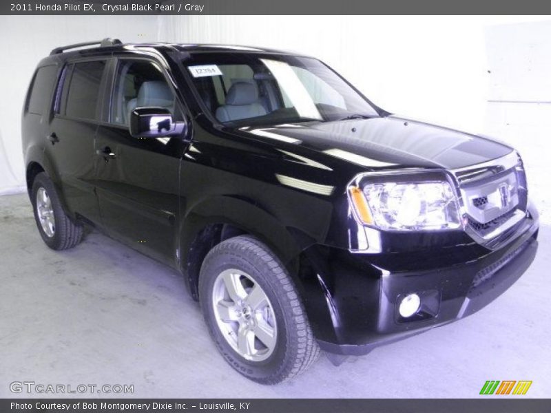 Crystal Black Pearl / Gray 2011 Honda Pilot EX