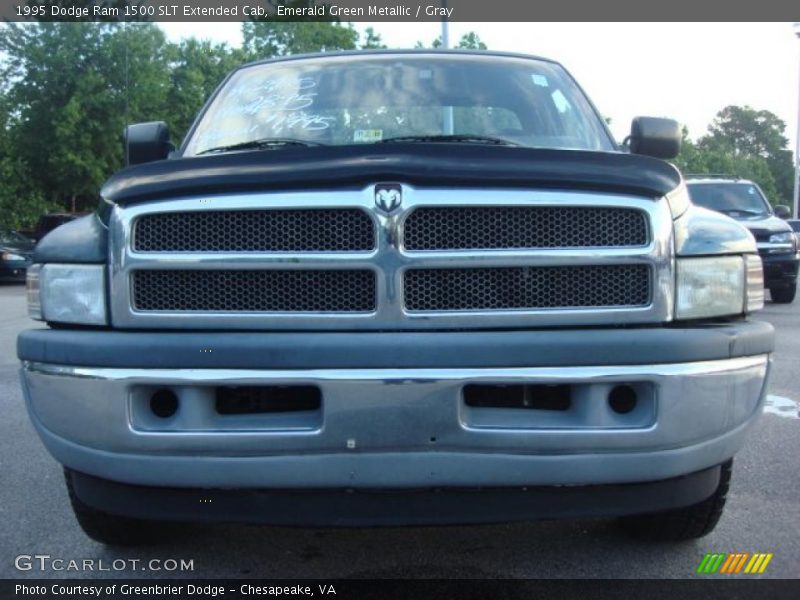 Emerald Green Metallic / Gray 1995 Dodge Ram 1500 SLT Extended Cab