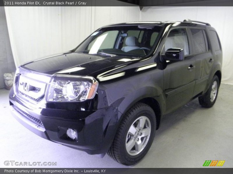 Crystal Black Pearl / Gray 2011 Honda Pilot EX
