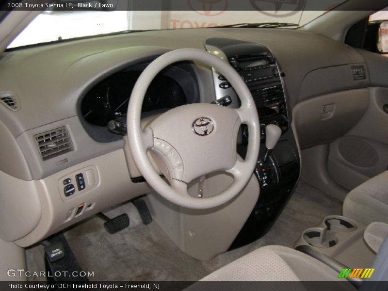 Black / Fawn 2008 Toyota Sienna LE