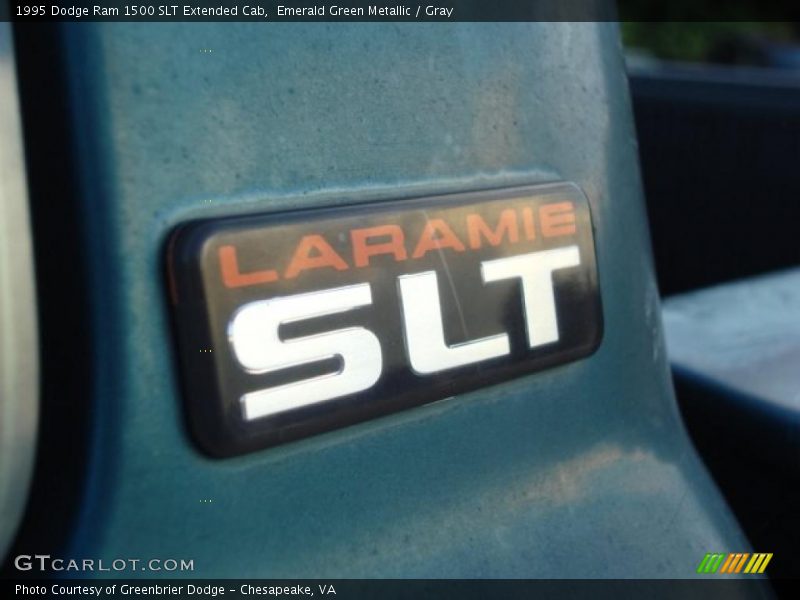 Emerald Green Metallic / Gray 1995 Dodge Ram 1500 SLT Extended Cab