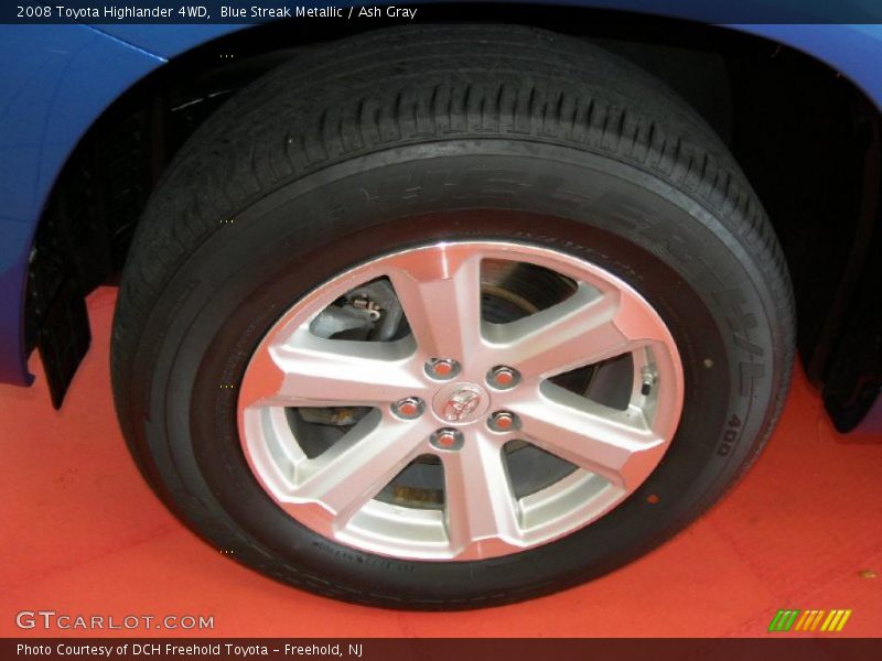Blue Streak Metallic / Ash Gray 2008 Toyota Highlander 4WD