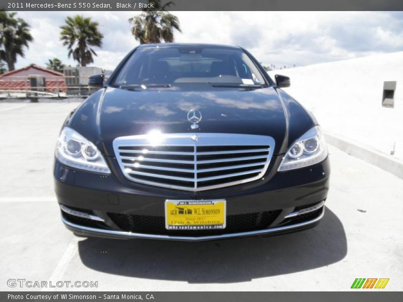 Black / Black 2011 Mercedes-Benz S 550 Sedan
