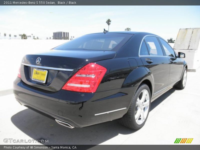 Black / Black 2011 Mercedes-Benz S 550 Sedan