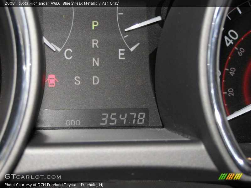 Blue Streak Metallic / Ash Gray 2008 Toyota Highlander 4WD