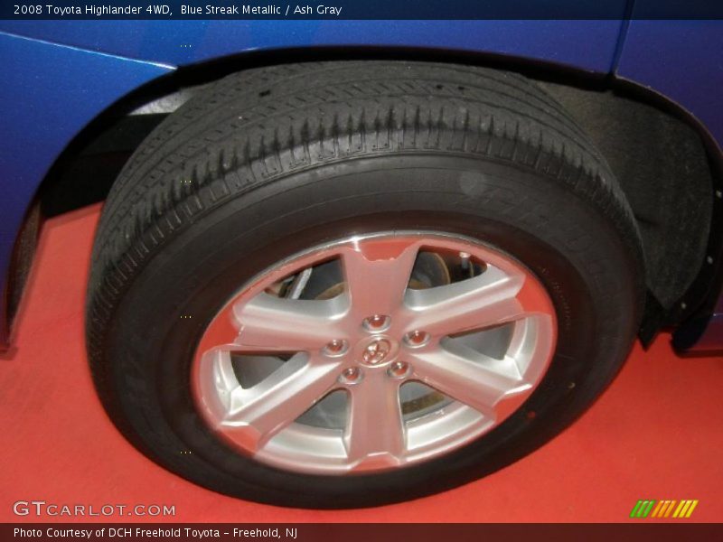 Blue Streak Metallic / Ash Gray 2008 Toyota Highlander 4WD