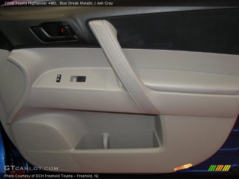 Blue Streak Metallic / Ash Gray 2008 Toyota Highlander 4WD