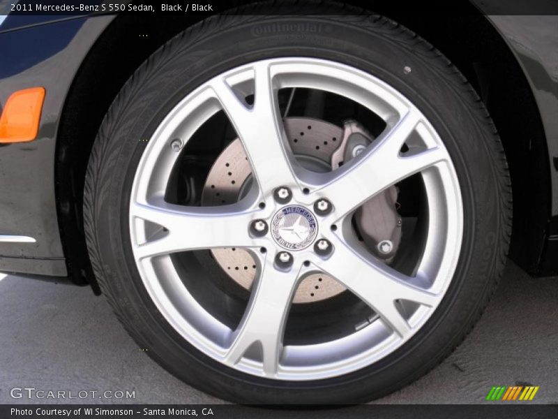 Black / Black 2011 Mercedes-Benz S 550 Sedan