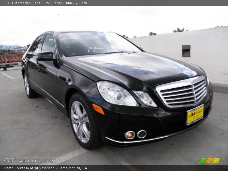 Black / Black 2011 Mercedes-Benz E 350 Sedan