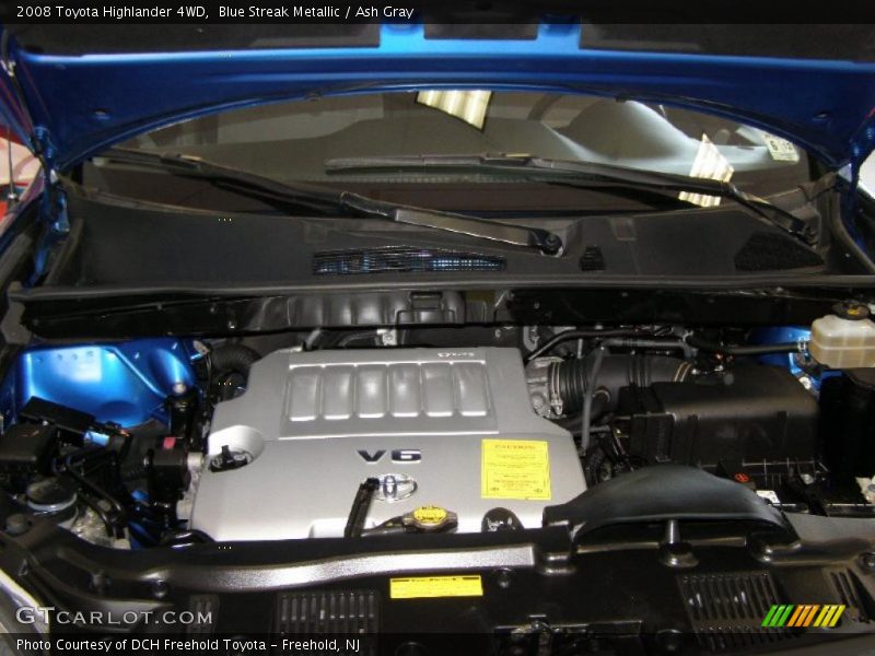Blue Streak Metallic / Ash Gray 2008 Toyota Highlander 4WD