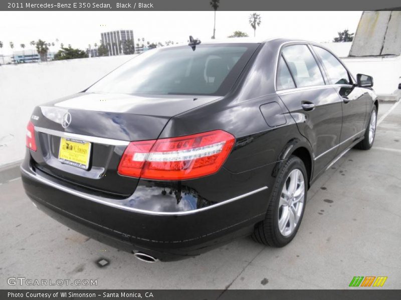 Black / Black 2011 Mercedes-Benz E 350 Sedan