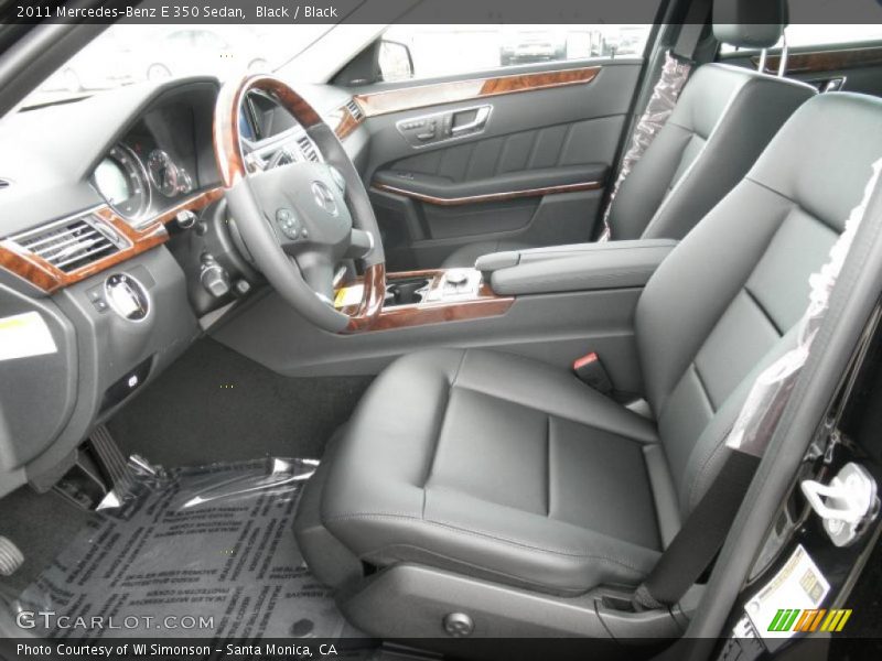 Black / Black 2011 Mercedes-Benz E 350 Sedan