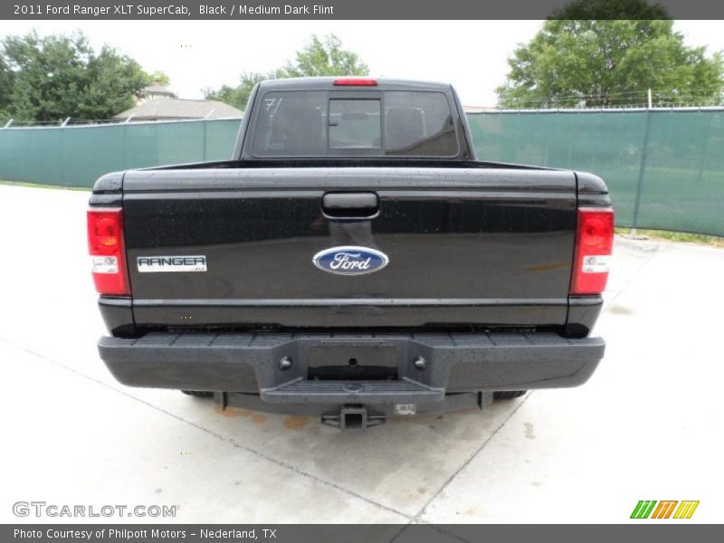 Black / Medium Dark Flint 2011 Ford Ranger XLT SuperCab
