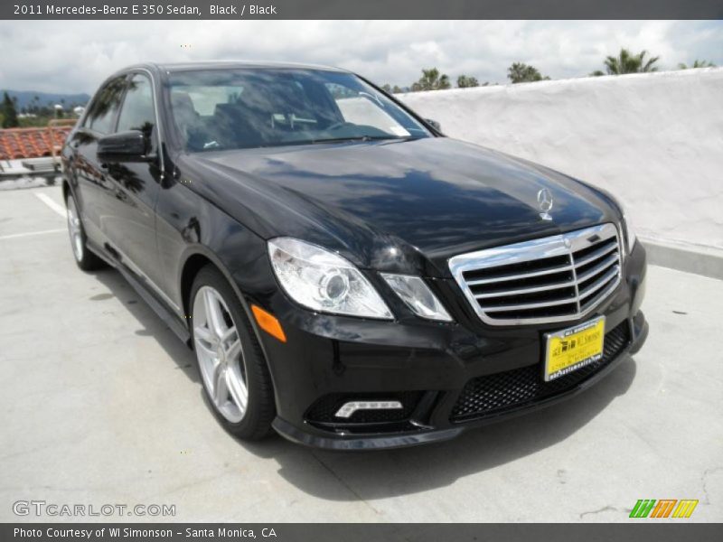Black / Black 2011 Mercedes-Benz E 350 Sedan