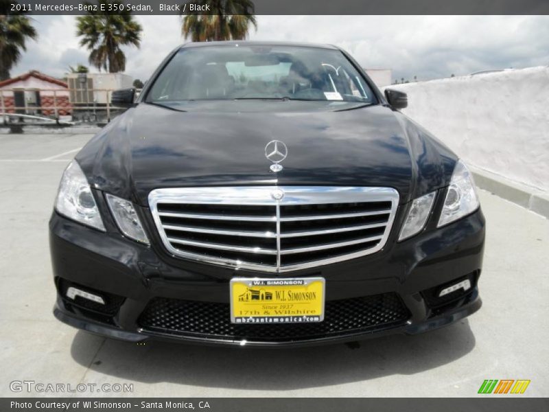 Black / Black 2011 Mercedes-Benz E 350 Sedan