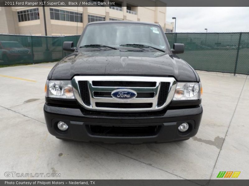 Black / Medium Dark Flint 2011 Ford Ranger XLT SuperCab