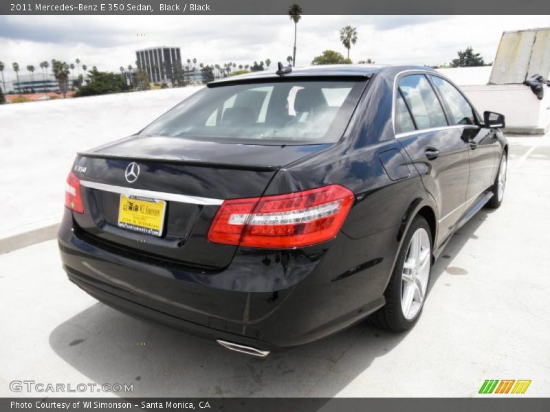 Black / Black 2011 Mercedes-Benz E 350 Sedan