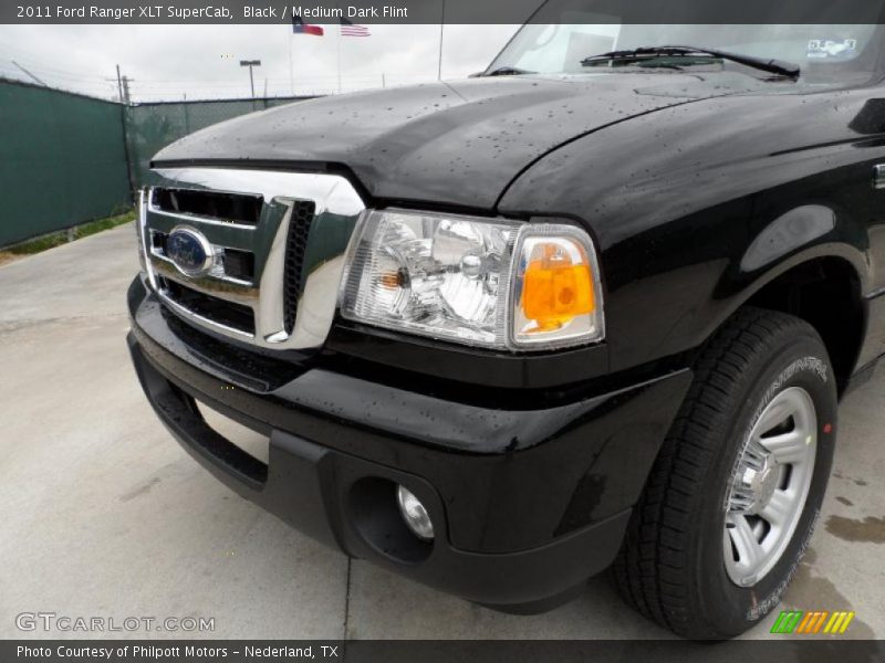 Black / Medium Dark Flint 2011 Ford Ranger XLT SuperCab