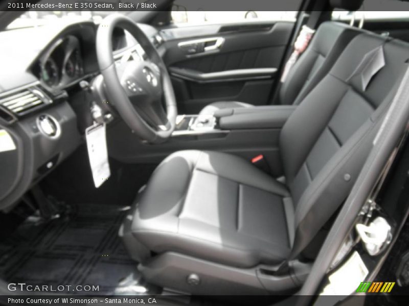 Black / Black 2011 Mercedes-Benz E 350 Sedan