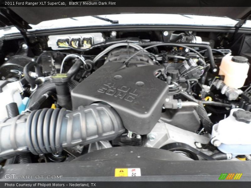 Black / Medium Dark Flint 2011 Ford Ranger XLT SuperCab