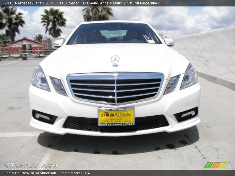 Diamond White Metallic / Natural Beige/Black 2011 Mercedes-Benz E 350 BlueTEC Sedan
