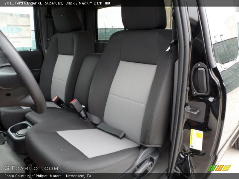 Black / Medium Dark Flint 2011 Ford Ranger XLT SuperCab