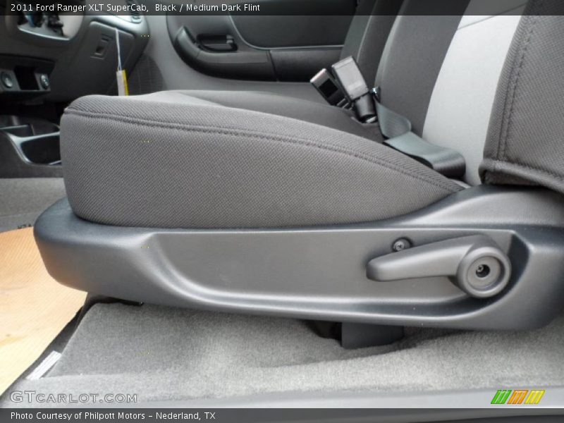 Black / Medium Dark Flint 2011 Ford Ranger XLT SuperCab