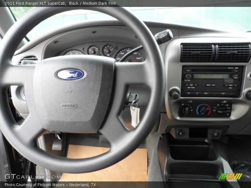 Black / Medium Dark Flint 2011 Ford Ranger XLT SuperCab