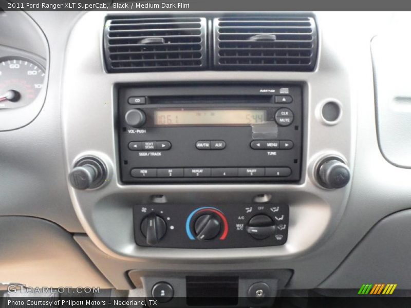 Black / Medium Dark Flint 2011 Ford Ranger XLT SuperCab