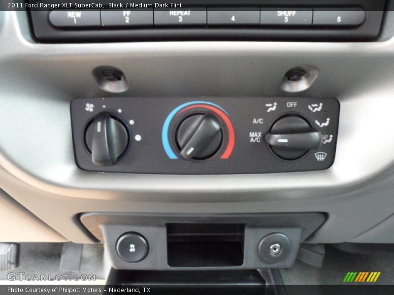 Black / Medium Dark Flint 2011 Ford Ranger XLT SuperCab