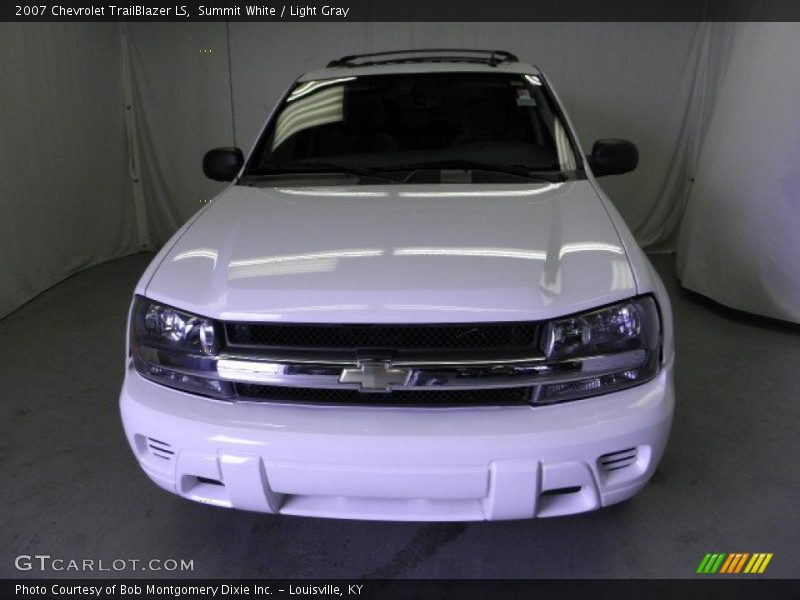 Summit White / Light Gray 2007 Chevrolet TrailBlazer LS