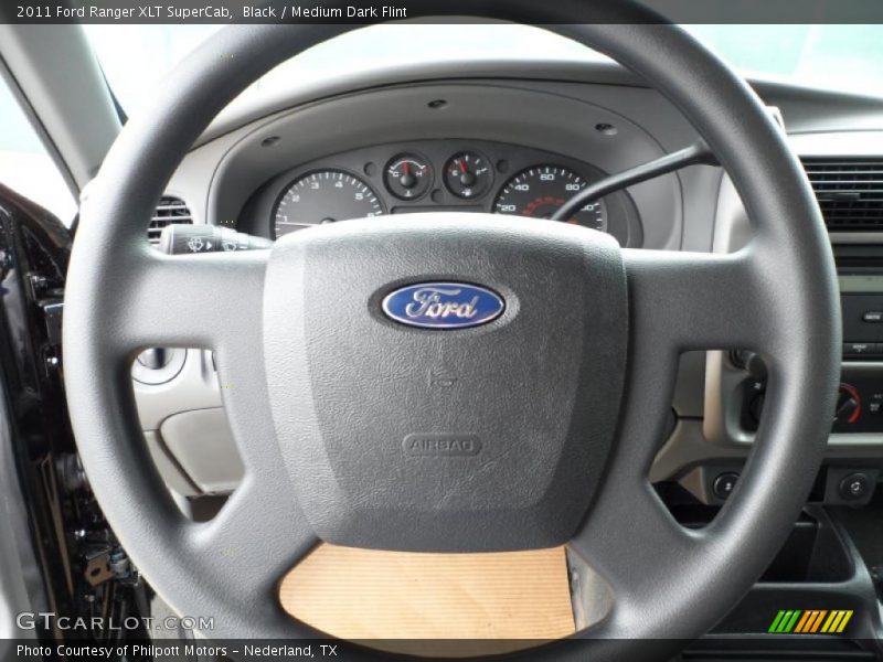 Black / Medium Dark Flint 2011 Ford Ranger XLT SuperCab