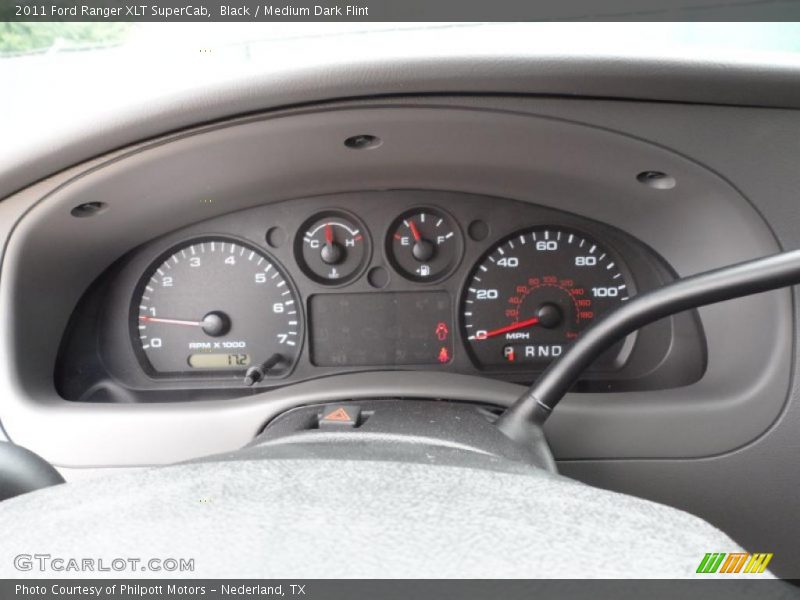 Black / Medium Dark Flint 2011 Ford Ranger XLT SuperCab
