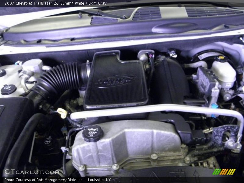Summit White / Light Gray 2007 Chevrolet TrailBlazer LS