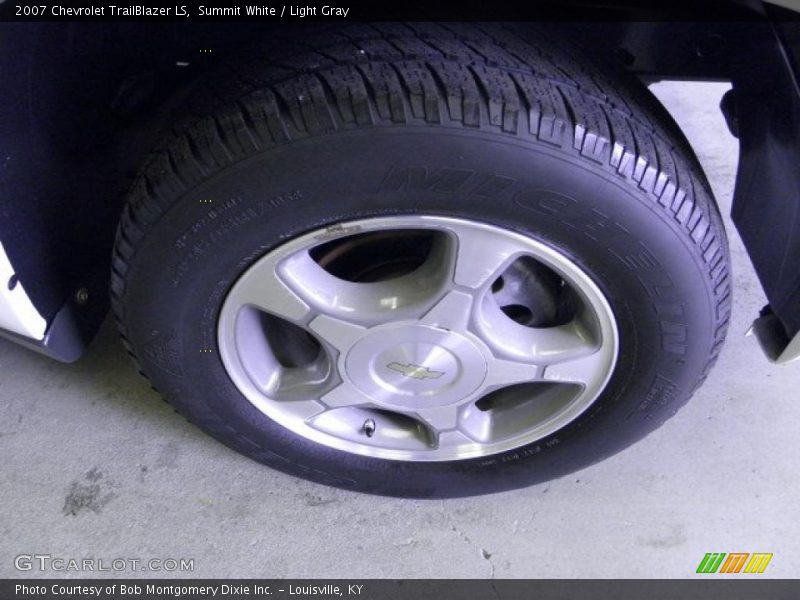 Summit White / Light Gray 2007 Chevrolet TrailBlazer LS