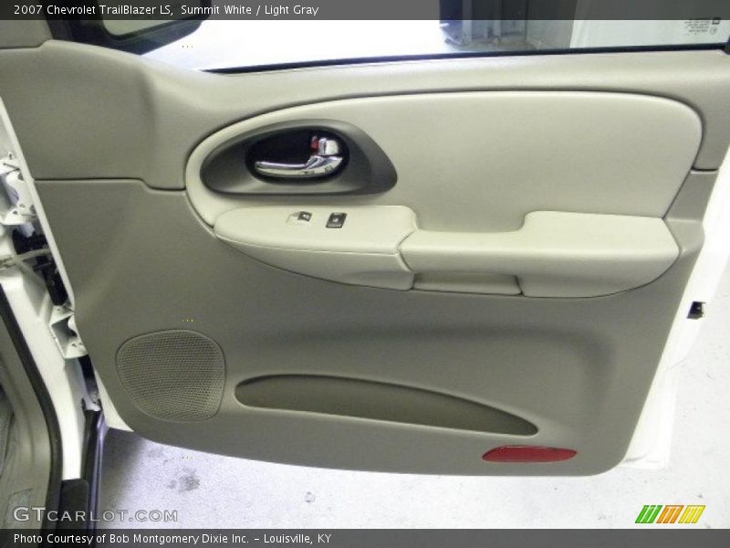 Summit White / Light Gray 2007 Chevrolet TrailBlazer LS