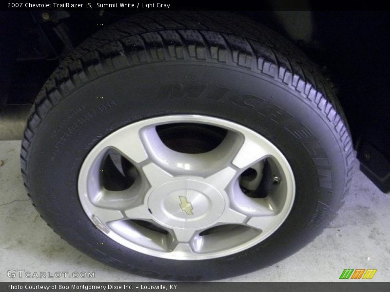 Summit White / Light Gray 2007 Chevrolet TrailBlazer LS