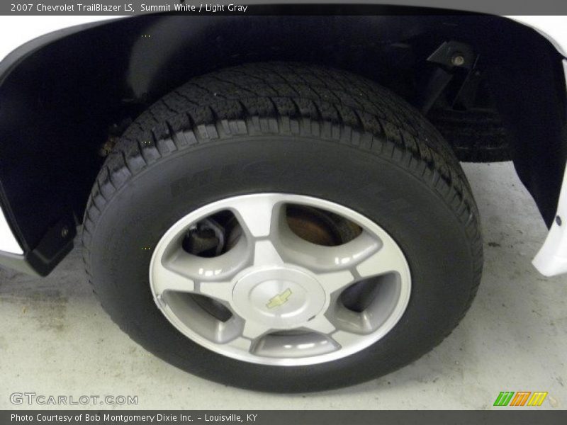 Summit White / Light Gray 2007 Chevrolet TrailBlazer LS